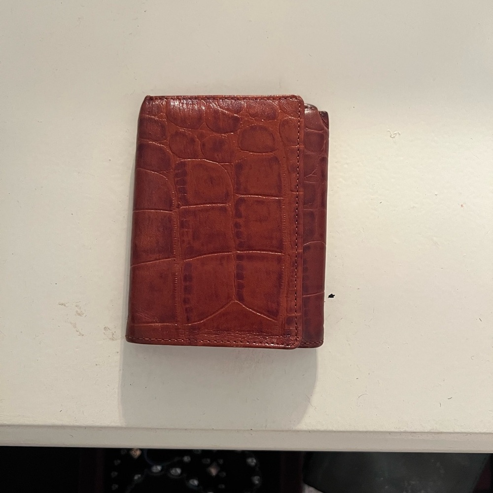 Brown leather wallet
